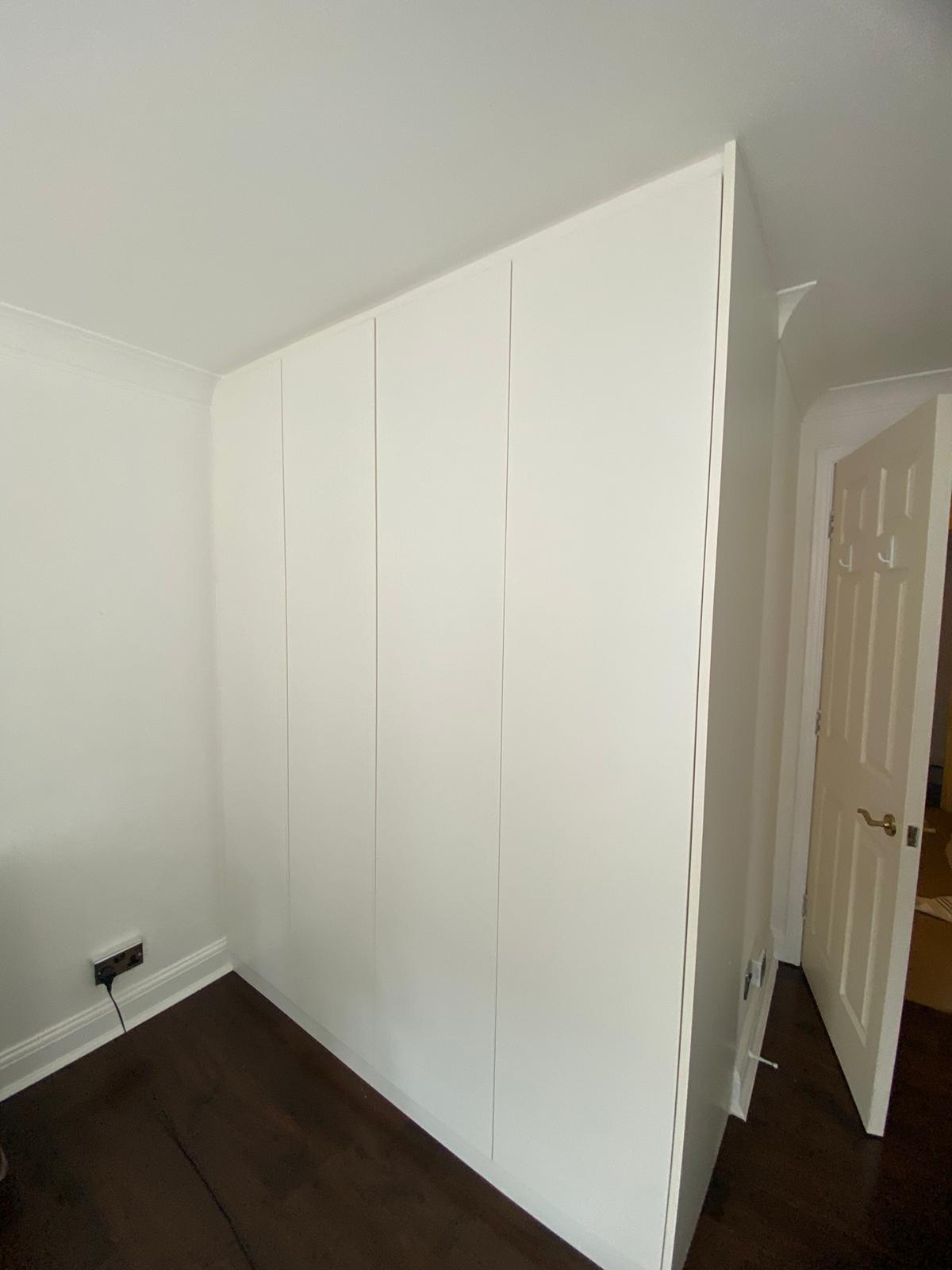 White Push to Open Wardrobes